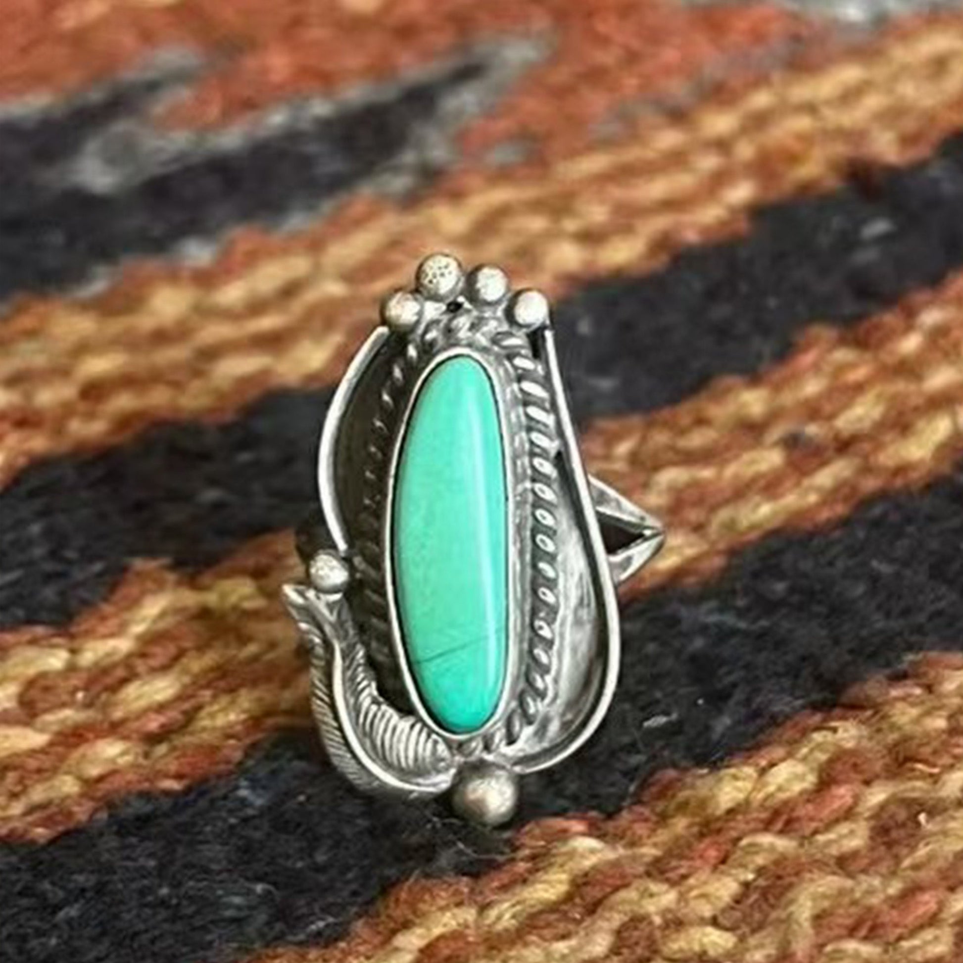 Vintage Navajo Style Turquoise Ring