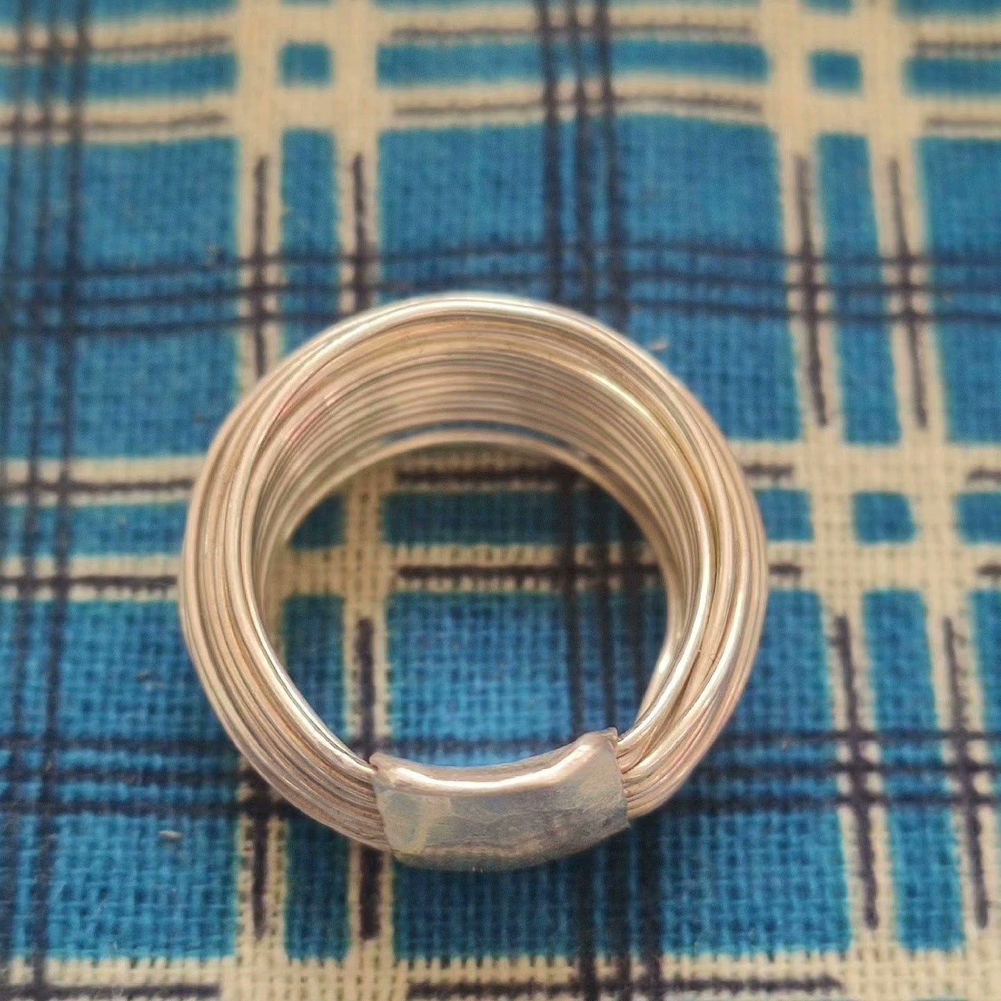 Multilayered Silver Wire Ring – Elegant Statement Jewelry for Everyday Wear