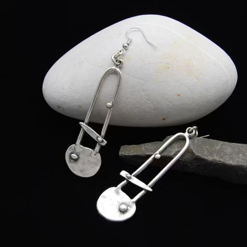 925 Silver Vintage Geometric Earrings