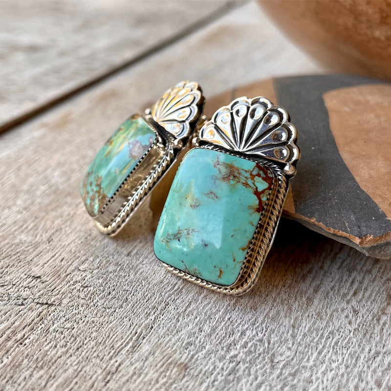 Bohemian Vintage Turquoise Earrings