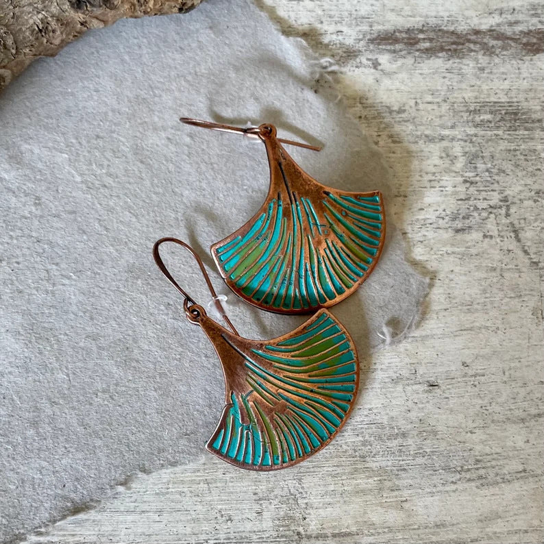 Bohemian Handmade Fan Earrings