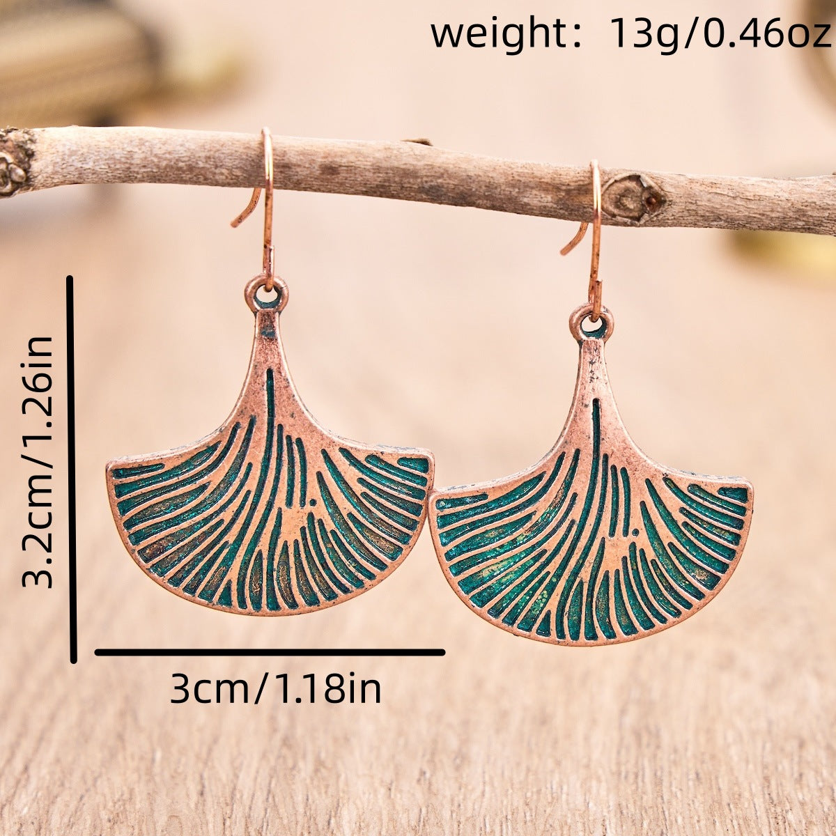 Bohemian Handmade Fan Earrings