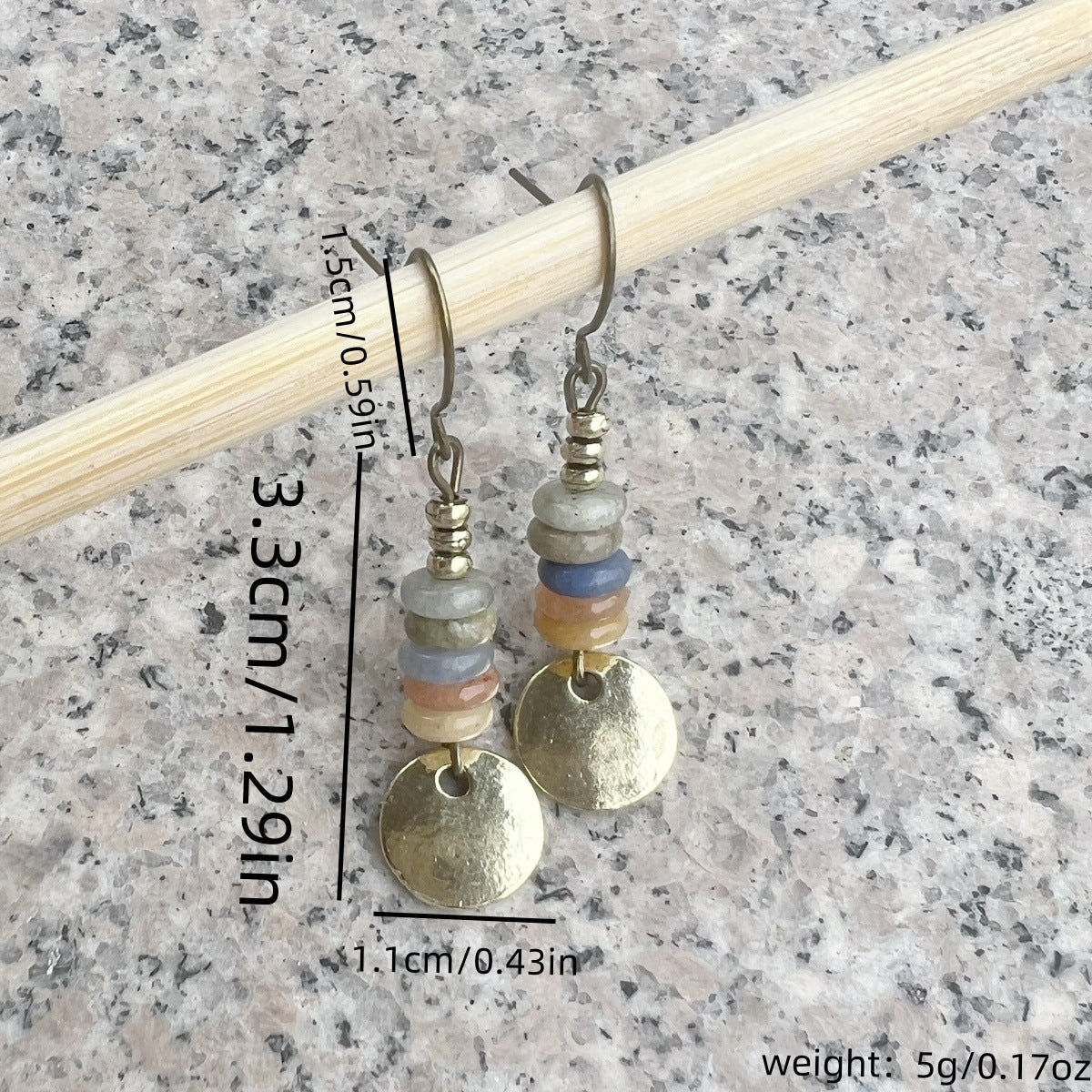 Handmade Natural Stone Women's Earrings Gift