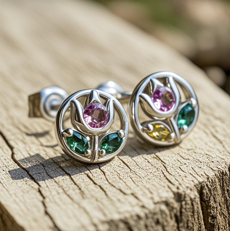 ulip Blossom Stud Earrings