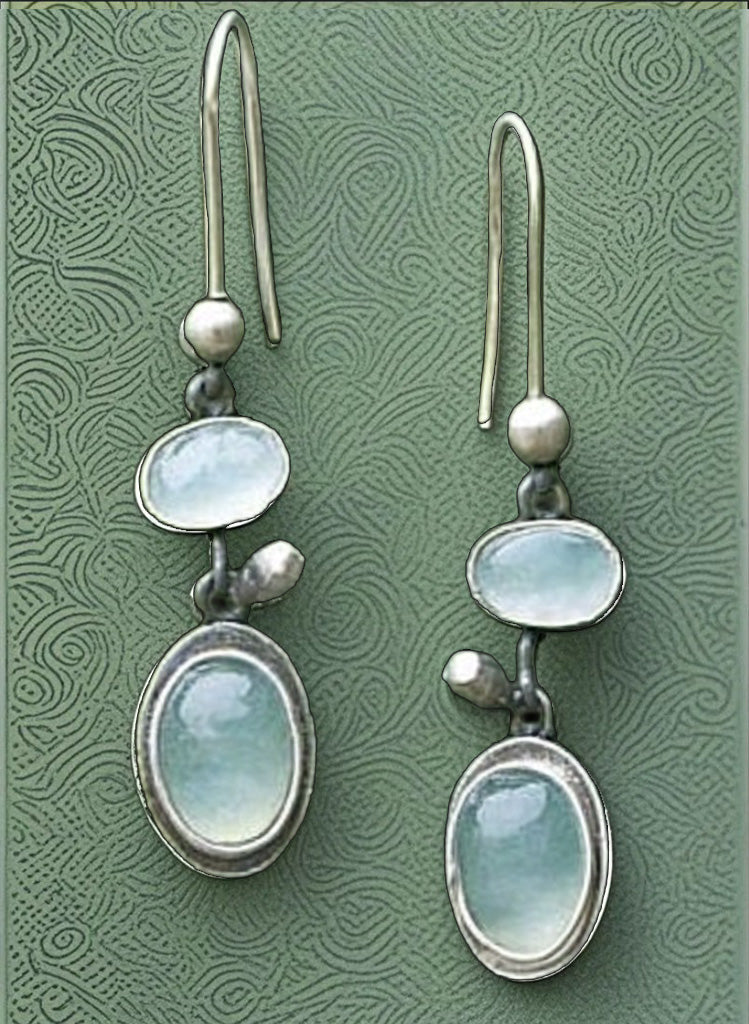 Elegant Moonstone Drop Earrings