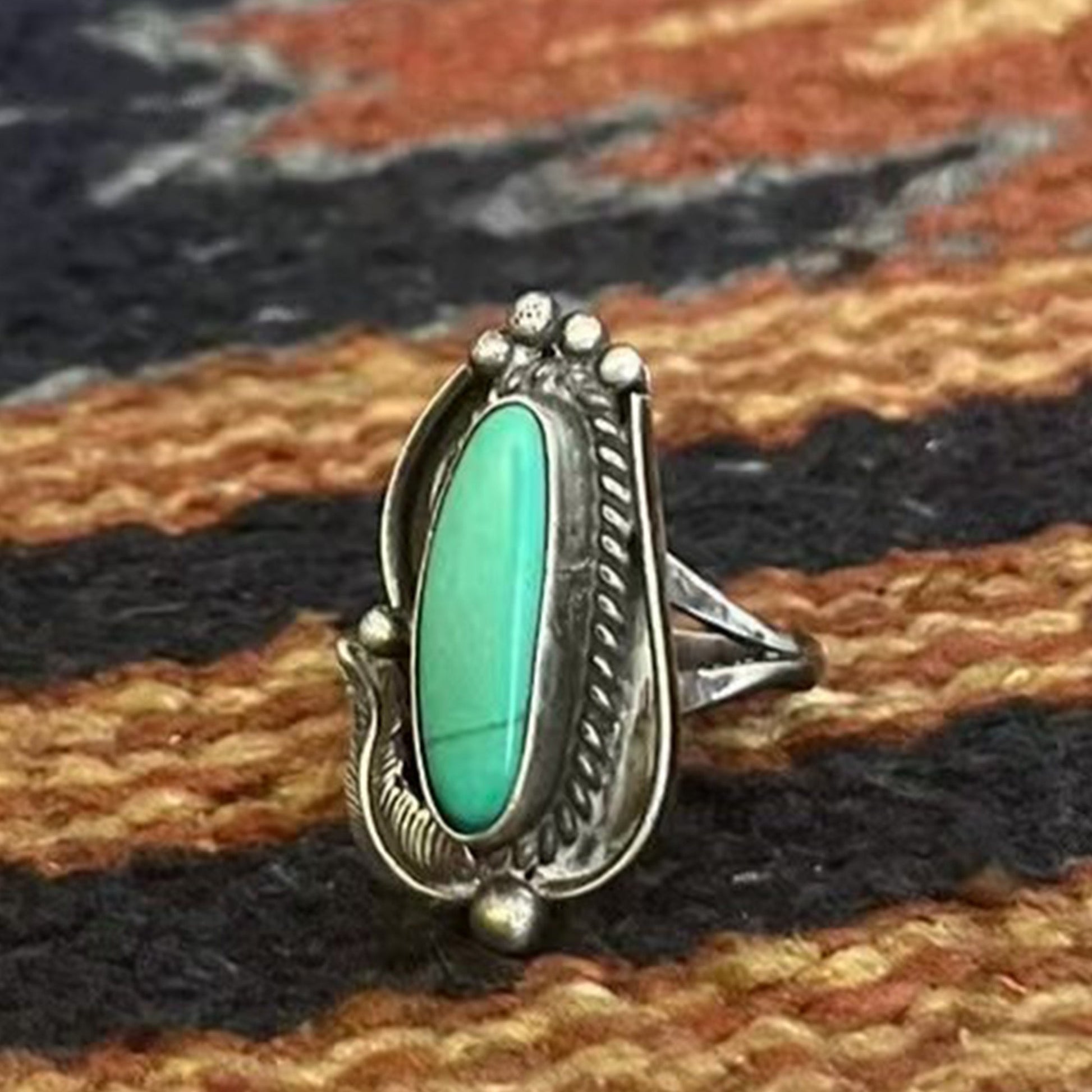 Vintage Navajo Style Turquoise Ring