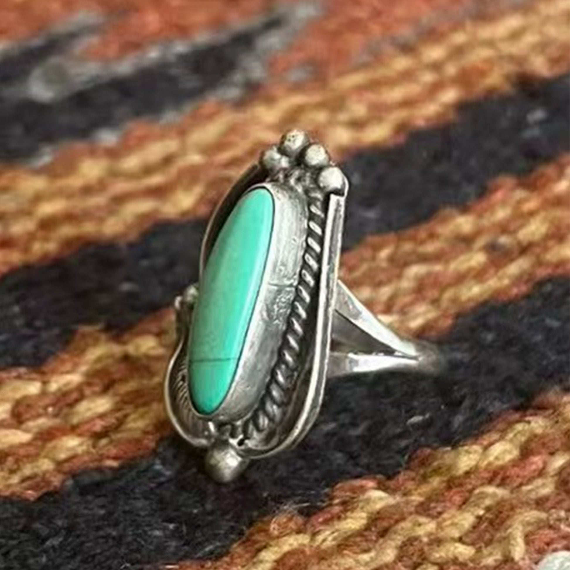 Vintage Navajo Style Turquoise Ring