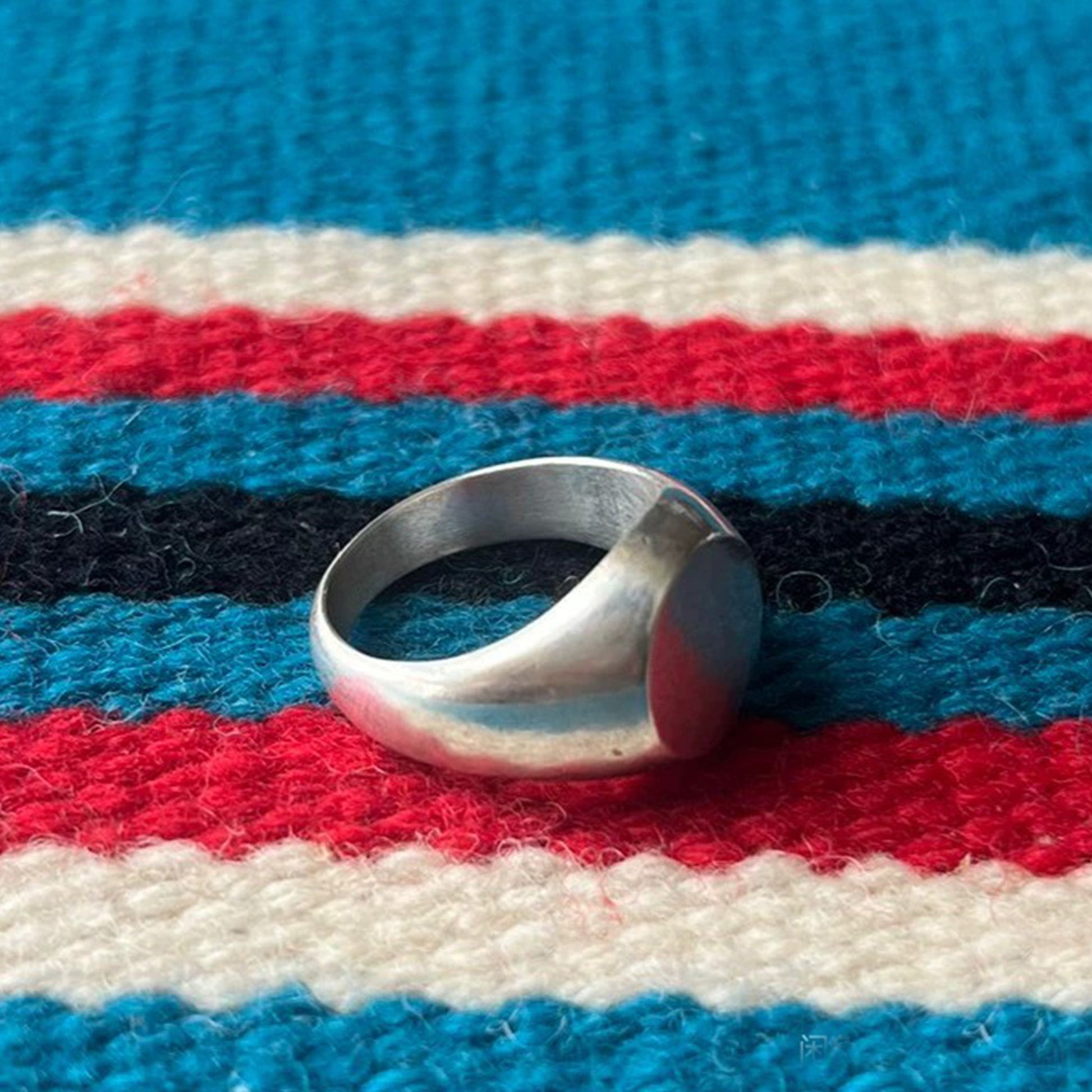 Minimalist Sterling Silver Signet Ring