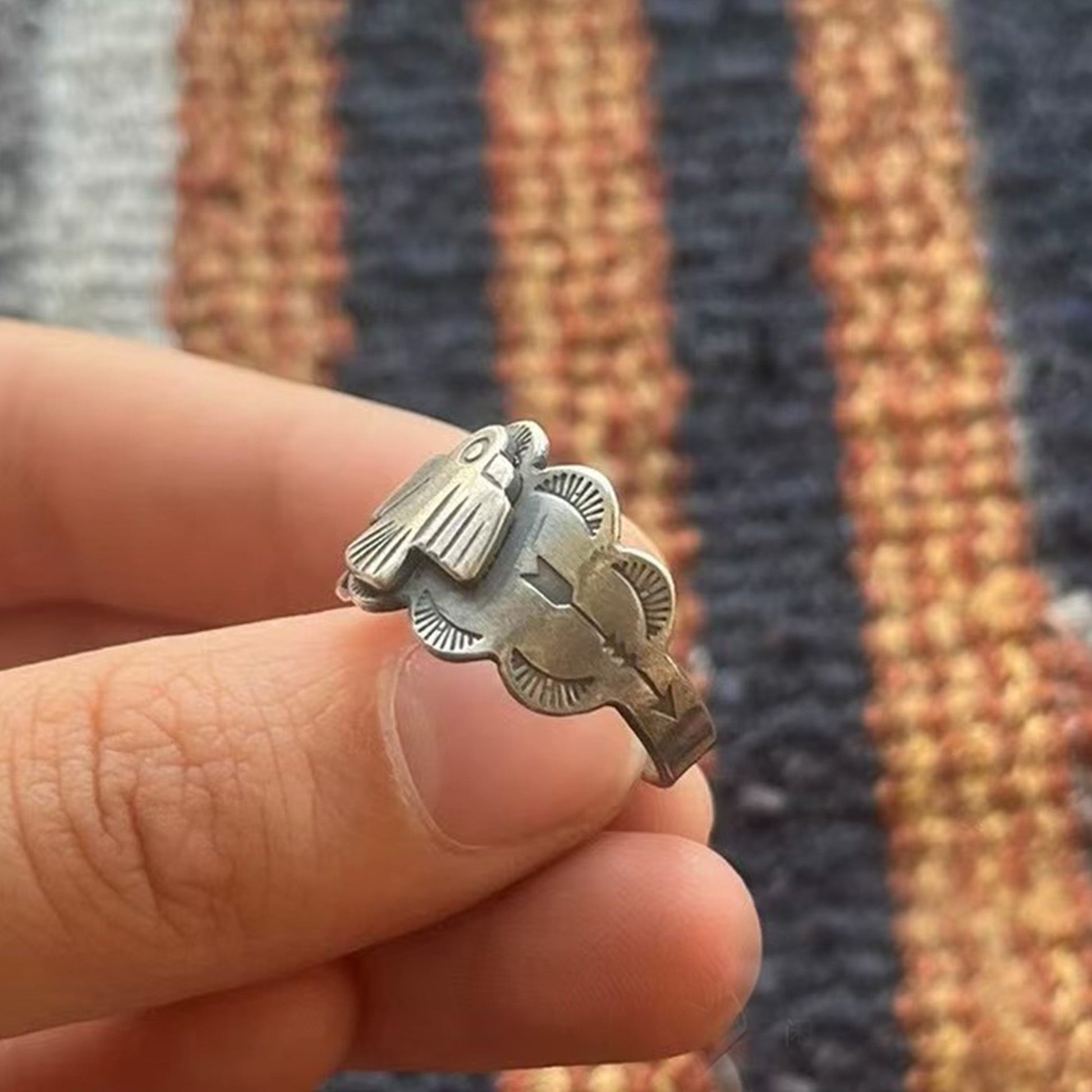 Vintage Thunderbird Ring – Sterling Silver Southwest Native-Inspired Totem Jewelry