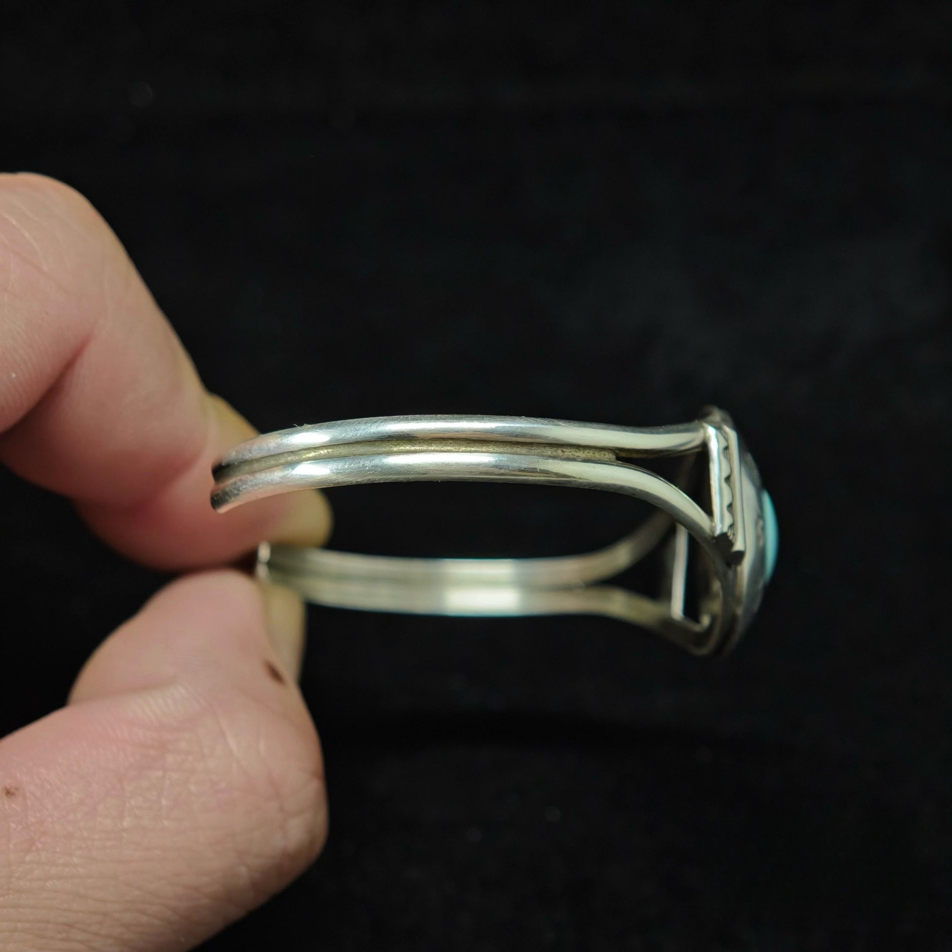 Handcrafted Sterling Silver Turquoise Cuff Bracelet