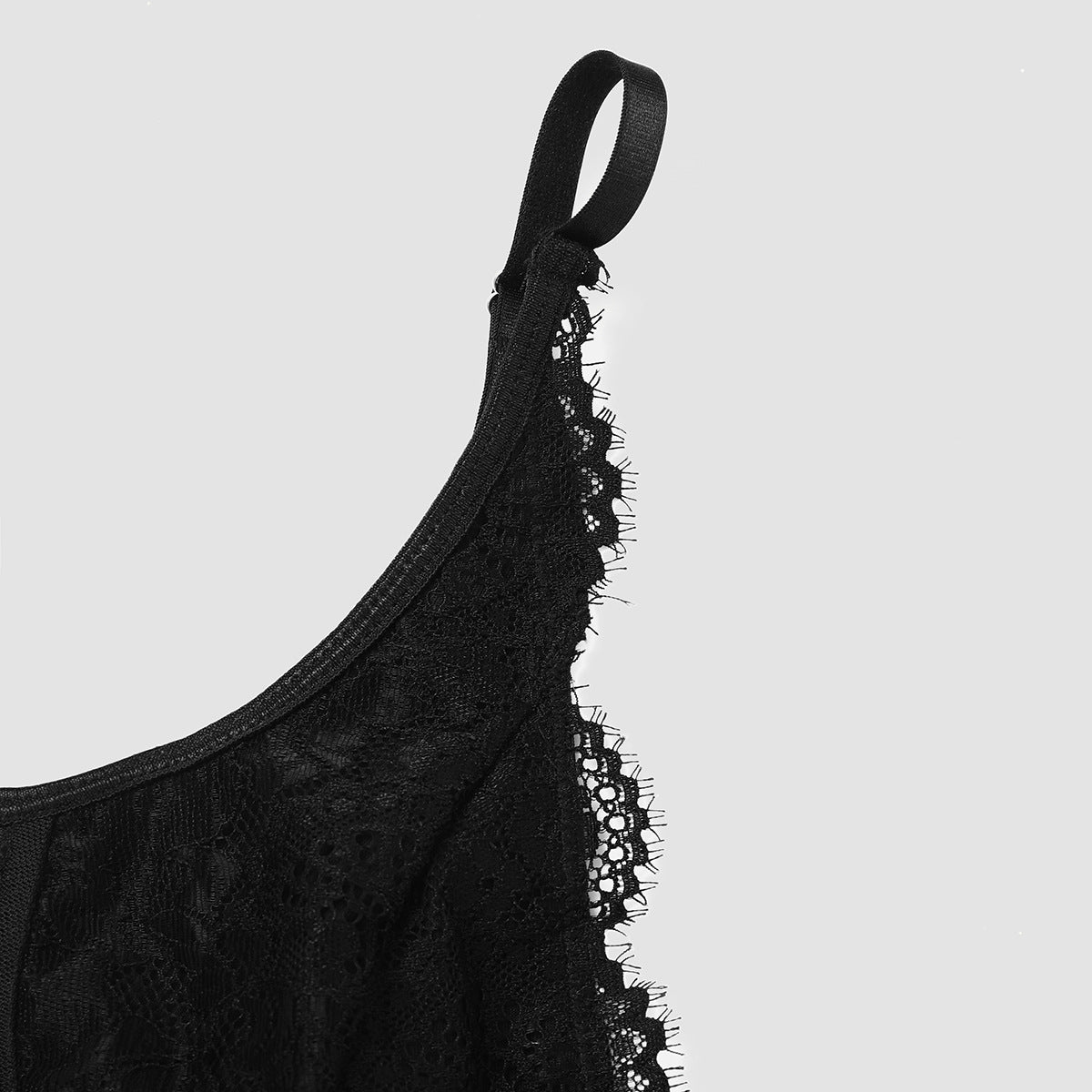Deep V Lace Bodysuit