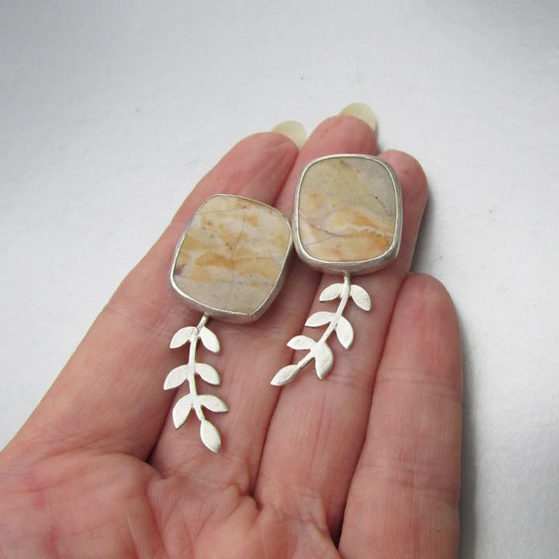 Creative Plant Leaf Stud Earrings