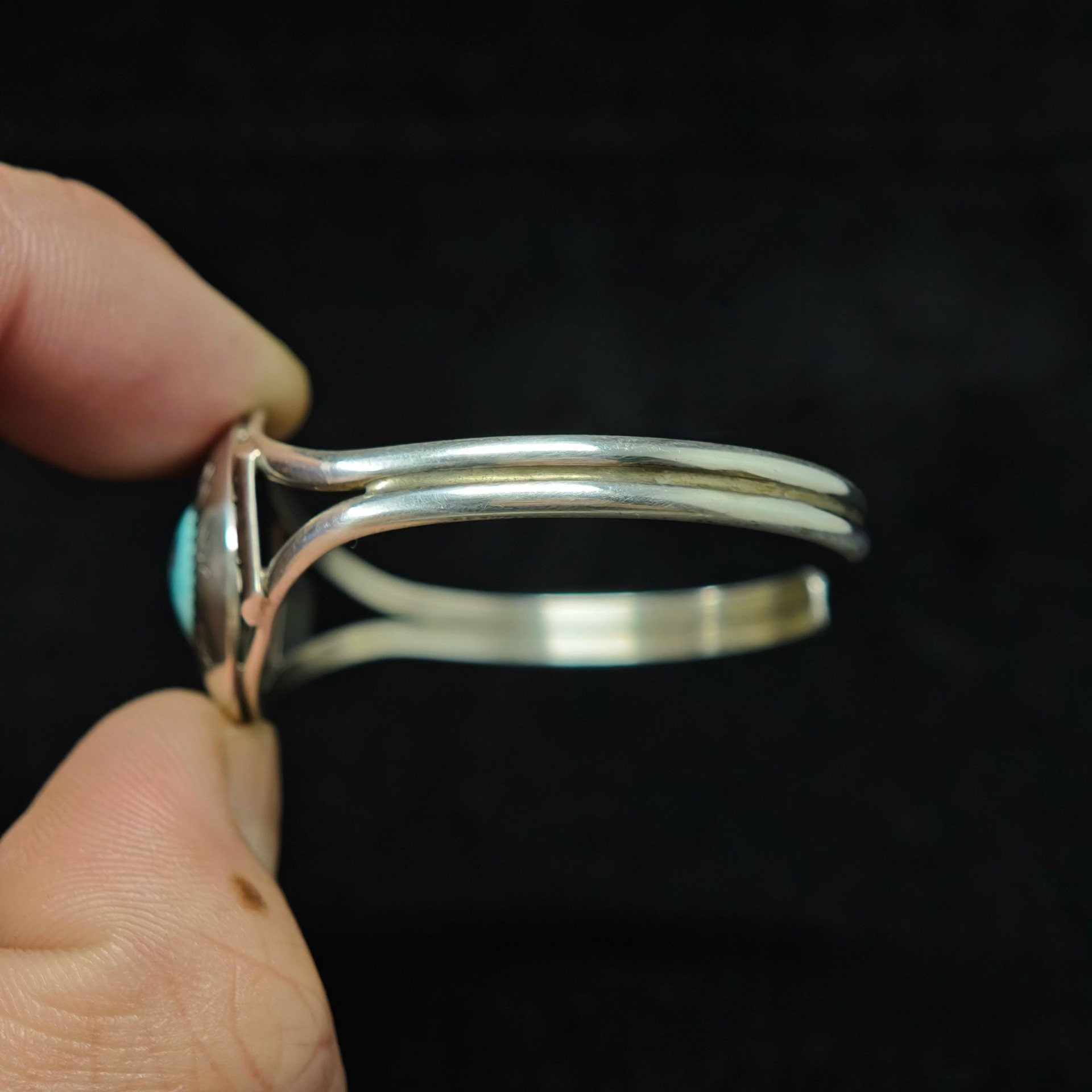 Handcrafted Sterling Silver Turquoise Cuff Bracelet