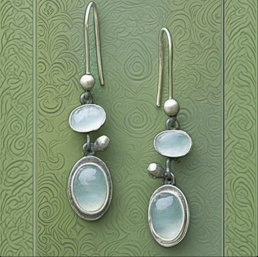 Elegant Moonstone Drop Earrings