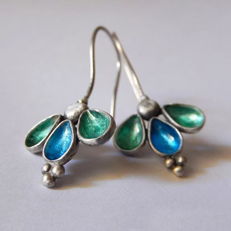 Bohemian Exquisite Three Leaf Women's Earrings