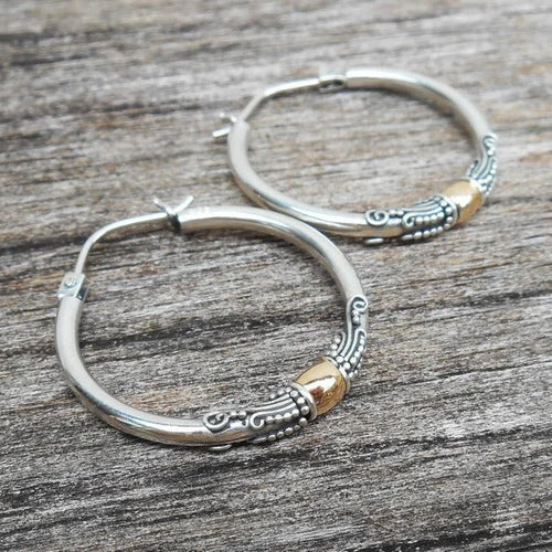 925 silver carved totem earrings