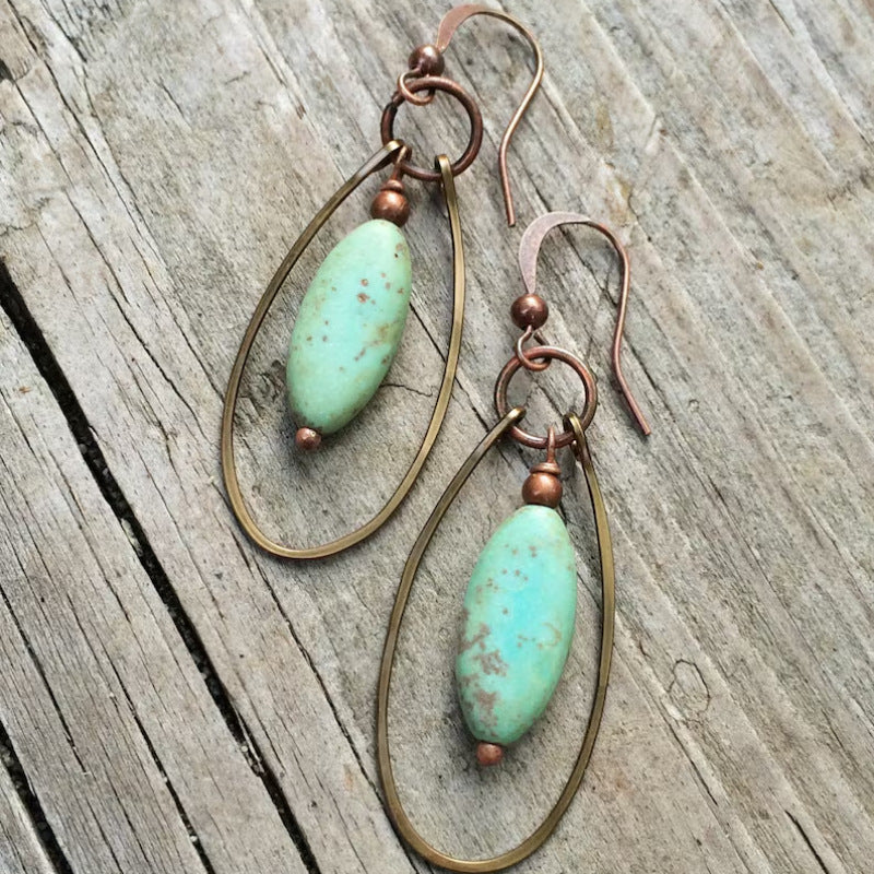 Turquoise Pendant Earrings for Women