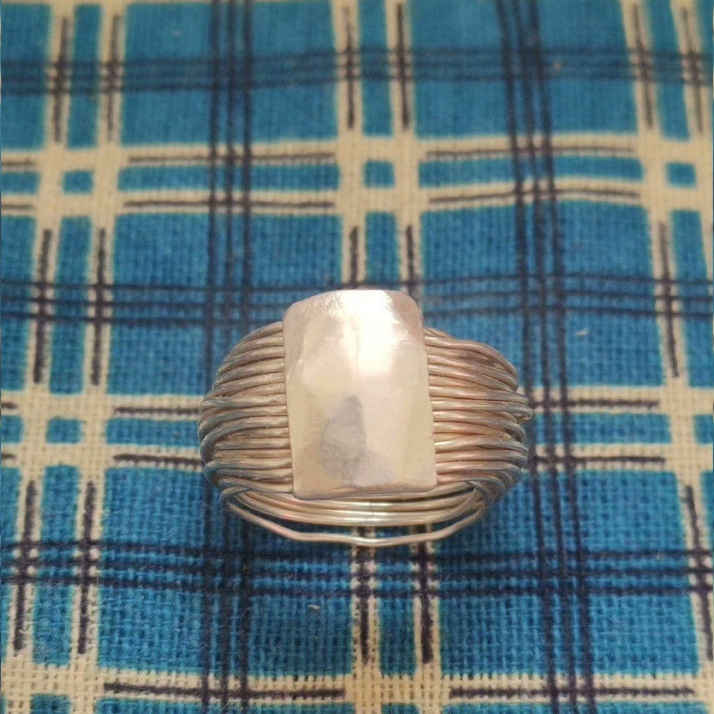 Multilayered Silver Wire Ring – Elegant Statement Jewelry for Everyday Wear